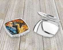 Load image into Gallery viewer, Jazz Sazophone Compact Mirror – Stylish Purse Mirror with Artistic Covers JMK1277SCM