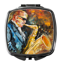 Load image into Gallery viewer, Jazz Sazophone Compact Mirror – Stylish Purse Mirror with Artistic Covers JMK1277SCM