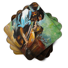 Load image into Gallery viewer, Jazz Bass Coasters - Set of 4 Lightweight Foam, Absorbent Drink Coasters JMK1278FC