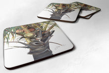 Load image into Gallery viewer, Coconut Tree Top Coasters - Set of 4 Lightweight Foam, Absorbent Drink Coasters JMK1279FC