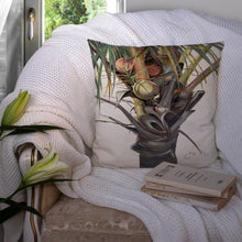 Load image into Gallery viewer, Coconut Tree Top Canvas Throw Pillow - 14x14 Decorative Pillow – Art for Your Home &amp; Patio JMK1279PW1414
