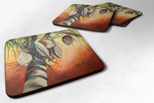 Load image into Gallery viewer, Orange Coconut Tree Coasters - Set of 4 Lightweight Foam, Absorbent Drink Coasters JMK1280FC
