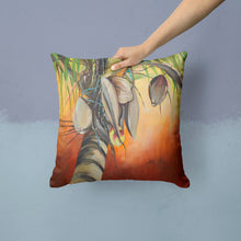 Load image into Gallery viewer, Orange Coconut Tree Canvas Throw Pillow - 14x14 Decorative Pillow – Art for Your Home &amp; Patio JMK1280PW1414