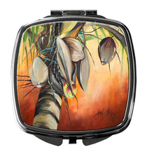 Load image into Gallery viewer, Orange Coconut Tree Compact Mirror – Stylish Purse Mirror with Artistic Covers JMK1280SCM