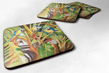 Load image into Gallery viewer, Parrots Coasters - Set of 4 Lightweight Foam, Absorbent Drink Coasters JMK1281FC