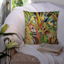 Load image into Gallery viewer, Parrots Canvas Throw Pillow - 14x14 Decorative Pillow – Art for Your Home &amp; Patio JMK1281PW1414