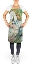 Load image into Gallery viewer, White Egret in the rain Apron – Artist-Designed Kitchen, BBQ &amp; Craft Apron JMK1289APRON