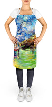 Load image into Gallery viewer, Boat Starlight Sailboats Apron – Artist-Designed Kitchen, BBQ &amp; Craft Apron JMK1292APRON