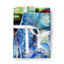 Load image into Gallery viewer, Boat Starlight Sailboats Apron – Artist-Designed Kitchen, BBQ &amp; Craft Apron JMK1292APRON