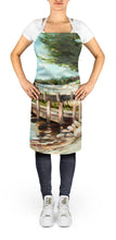 Load image into Gallery viewer, At the Pier Sailboats Apron – Artist-Designed Kitchen, BBQ &amp; Craft Apron JMK1299APRON
