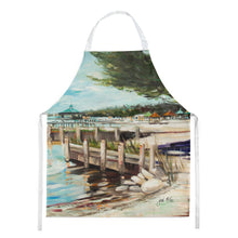 Load image into Gallery viewer, At the Pier Sailboats Apron – Artist-Designed Kitchen, BBQ &amp; Craft Apron JMK1299APRON