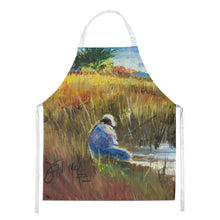 Load image into Gallery viewer, Fisherman on the bank Apron – Artist-Designed Kitchen, BBQ &amp; Craft Apron JMK1301APRON