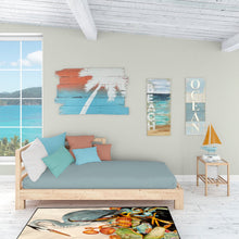 Load image into Gallery viewer, Blue Heron and Crabs Indoor or Outdoor Runner Mat 58x28 JMK1307VRM5828