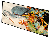 Load image into Gallery viewer, Blue Heron and Crabs Indoor or Outdoor Runner Mat 58x28 JMK1307VRM5828