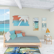Load image into Gallery viewer, Blue Sails Sailboats Indoor or Outdoor Runner Mat 58x28 JMK1309VRM5828