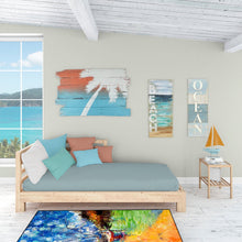 Load image into Gallery viewer, Boat Starlight Sailboats Indoor or Outdoor Runner Mat 58x28 JMK1310VRM5828