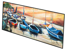 Load image into Gallery viewer, Sailboats Boatview Warm Floor Runner Mats – 28x58 Indoor/Outdoor Rugs with Artistic Design | Made in the USA JMK1315HRM2858
