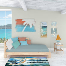 Load image into Gallery viewer, Sailboats Lake Martin Floor Runner Mats – 28x58 Indoor/Outdoor Rugs with Artistic Design | Made in the USA JMK1319HRM2858