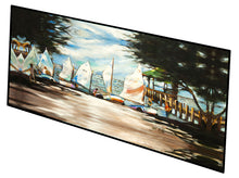 Load image into Gallery viewer, Sailboats Sailing Lessons Floor Runner Mats – 28x58 Indoor/Outdoor Rugs with Artistic Design | Made in the USA JMK1323HRM2858