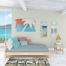Load image into Gallery viewer, Sailboats Winward Floor Runner Mats – 28x58 Indoor/Outdoor Rugs with Artistic Design | Made in the USA JMK1326HRM2858