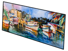 Load image into Gallery viewer, Shrimp Boats Warehouse Floor Runner Mats – 28x58 Indoor/Outdoor Rugs with Artistic Design | Made in the USA JMK1329HRM2858
