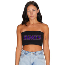 Load image into Gallery viewer, JMU Black Bandeau Top