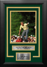 Load image into Gallery viewer, Jack Nicklaus 1986 Masters Tournament Putt 8" x 10" Framed Golf Photo with Engraved Autograph