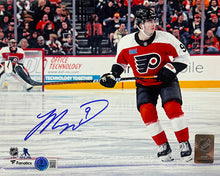 Load image into Gallery viewer, Jamie Drysdale in Action Philadelphia Flyers Autographed 8" x 10" Hockey Photo