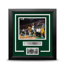 Load image into Gallery viewer, Jaylen Brown Game-Tying 3-Pointer Boston Celtics 8" x 10" Framed 2024 Photo with Engraved Autograph