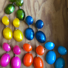 Load image into Gallery viewer, Yellow Aura Glow Jelly Bean Earrings