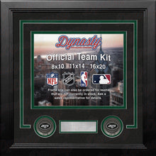 Load image into Gallery viewer, New York Jets Custom NFL Football 8x10 Picture Frame Kit (Multiple Colors)
