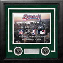 Load image into Gallery viewer, New York Jets Custom NFL Football 11x14 Picture Frame Kit (Multiple Colors)