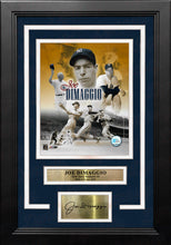 Load image into Gallery viewer, Joe DiMaggio New York Yankees 8" x 10" Framed Baseball Collage Photo with Engraved Autograph