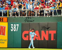 Load image into Gallery viewer, Johan Rojas Philly Love Philadelphia Phillies Autographed 11" x 14" Photo Inscribed I ♥ Philly