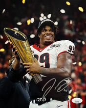 Load image into Gallery viewer, Jordan Davis Georgia Bulldogs Autographed 2022 National Champions 8" x 10" College Football Photo
