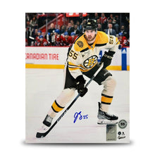 Load image into Gallery viewer, Justin Brazeau in Action Boston Bruins Autographed 8" x 10" Hockey Photo