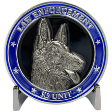 Load image into Gallery viewer, EL3-004 K9 Police Officer Narcotics Tracking Explosives Thin Blue Line LAPD ATF DEA ICE HSI NYPD FBI