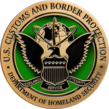 Load image into Gallery viewer, GL11-003 Border Patrol Agent Canine Enforcement K9 Thin Green Line Challenge Coin CBP BPA