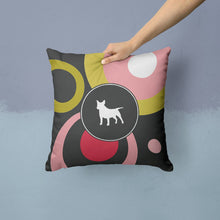Load image into Gallery viewer, Retro Dots Bull Terrier Throw Pillow - 14x14 Decorative Pillow – Art for Your Home &amp; Patio KJ1046PW1414
