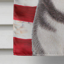 Load image into Gallery viewer, USA American Flag with Alaskan Malamute Flag Canvas House Size KJ1154CHF