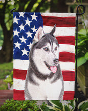 Load image into Gallery viewer, USA American Flag with Alaskan Malamute Garden Flag – Decorative Outdoor Yard Flag KJ1154GF