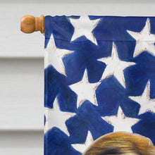 Load image into Gallery viewer, USA American Flag with Jack Russell Terrier Flag Canvas House Size KJ1155CHF