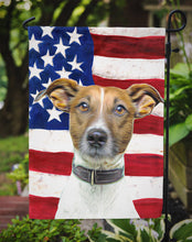Load image into Gallery viewer, USA American Flag with Jack Russell Terrier Garden Flag – Decorative Outdoor Yard Flag KJ1155GF