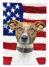 Load image into Gallery viewer, USA American Flag with Jack Russell Terrier Garden Flag – Decorative Outdoor Yard Flag KJ1155GF