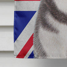 Load image into Gallery viewer, Alaskan Malamute with English Union Jack British Flag Flag Canvas House Size KJ1161CHF
