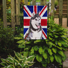 Load image into Gallery viewer, Alaskan Malamute with English Union Jack British Flag Garden Flag – Decorative Outdoor Yard Flag KJ1161GF
