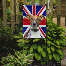 Load image into Gallery viewer, Jack Russell Terrier with English Union Jack British Flag Garden Flag – Decorative Outdoor Yard Flag KJ1162GF