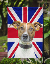 Load image into Gallery viewer, Jack Russell Terrier with English Union Jack British Flag Garden Flag – Decorative Outdoor Yard Flag KJ1162GF