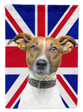 Load image into Gallery viewer, Jack Russell Terrier with English Union Jack British Flag Garden Flag – Decorative Outdoor Yard Flag KJ1162GF