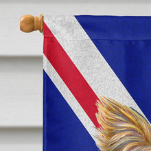 Load image into Gallery viewer, Yorkie / Yorkshire Terrier with English Union Jack British Flag Flag Canvas House Size KJ1163CHF